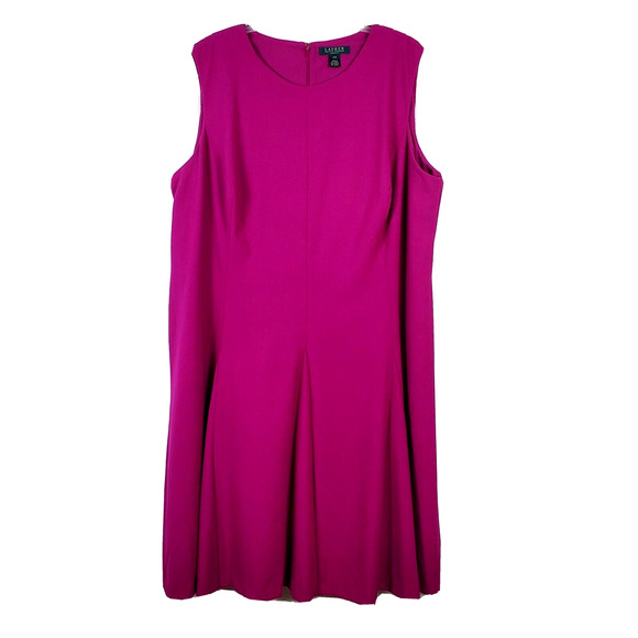 Lauren Ralph Lauren Dresses & Skirts - LRL Ralph Lauren Womens Shift Dress Sleeveless Zip Back Lined Pink Size 22W